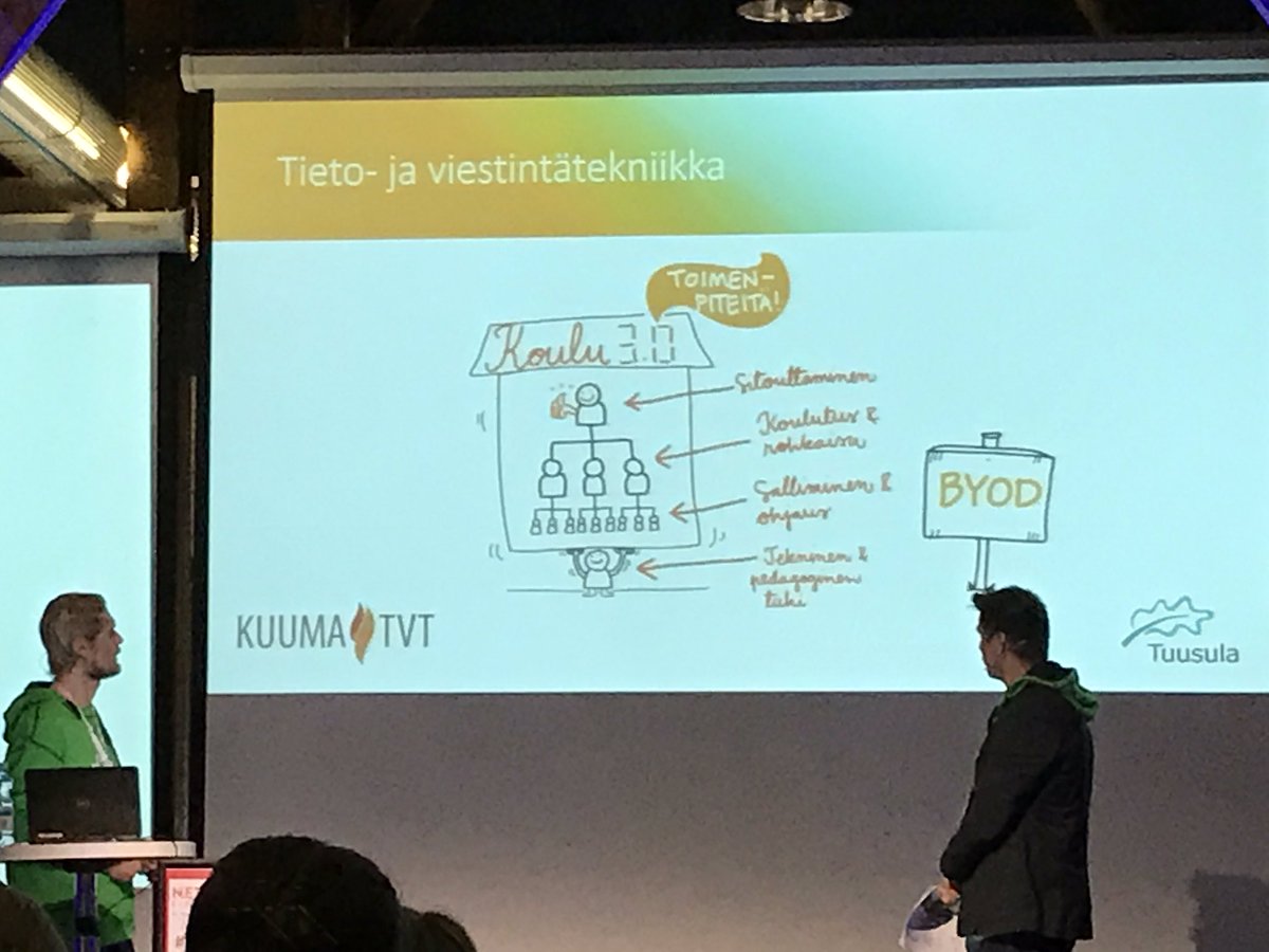 AnttiSankala's tweet photo. #NETforum2017 Tuusulan tutor-toiminnassa pohjalla hyvin laadittu @KuumaTVT -strategia @aarneke https://t.co/DWewOkL69h