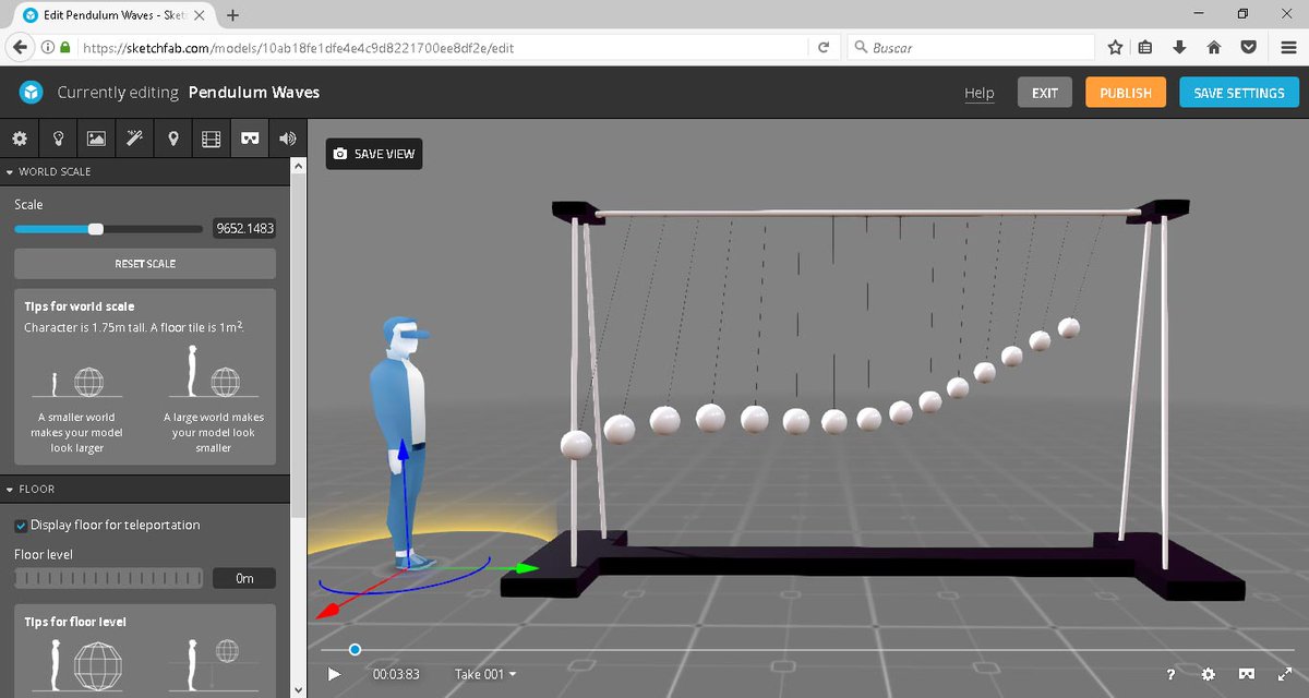 DaftDroid's tweet photo. Fifteen simple pendulums dance together to produce visual waves in VirtualReality. #Sketchfab #pendulumWave #VR #3D
https://t.co/ajPeUlPcAQ https://t.co/wQcdhBtASu