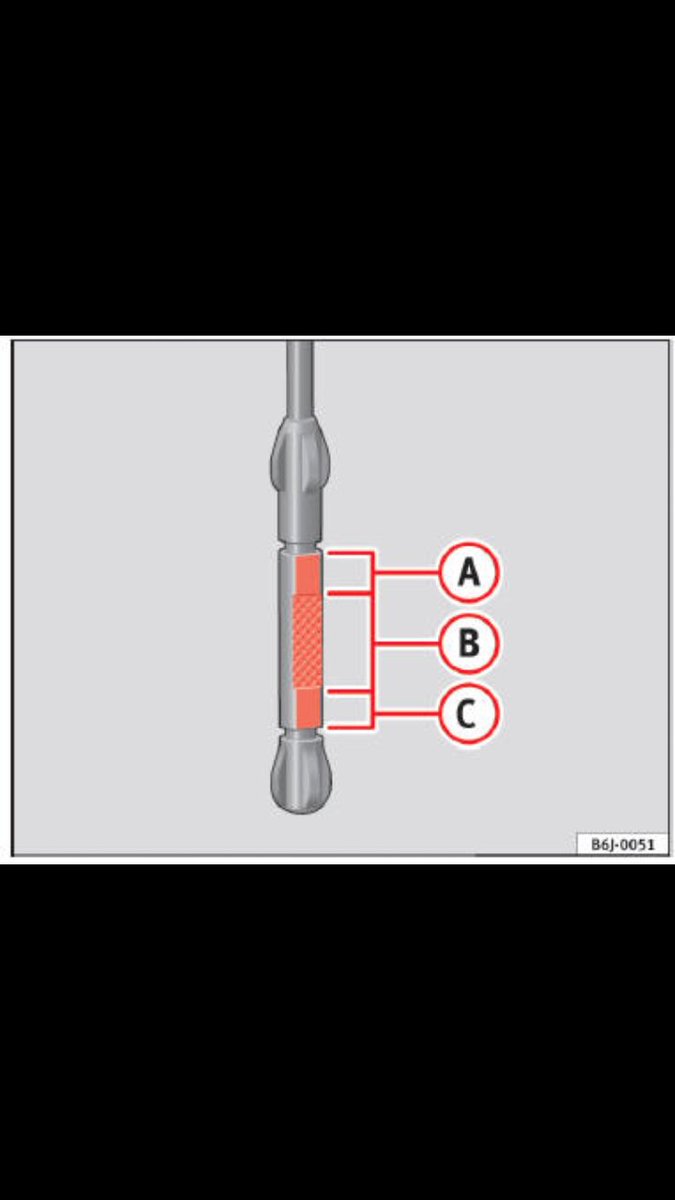 اي من هذه المنطق يكون الزيت في مستوى المطلوب ( A,B,C )