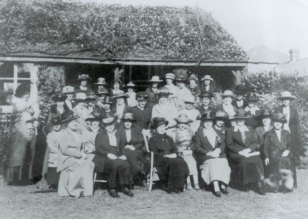 The first WI meeting was set up by Canadian Madge Watt and was held at Llanfair PG, North Wales, on 16 September 1915. #WI_102