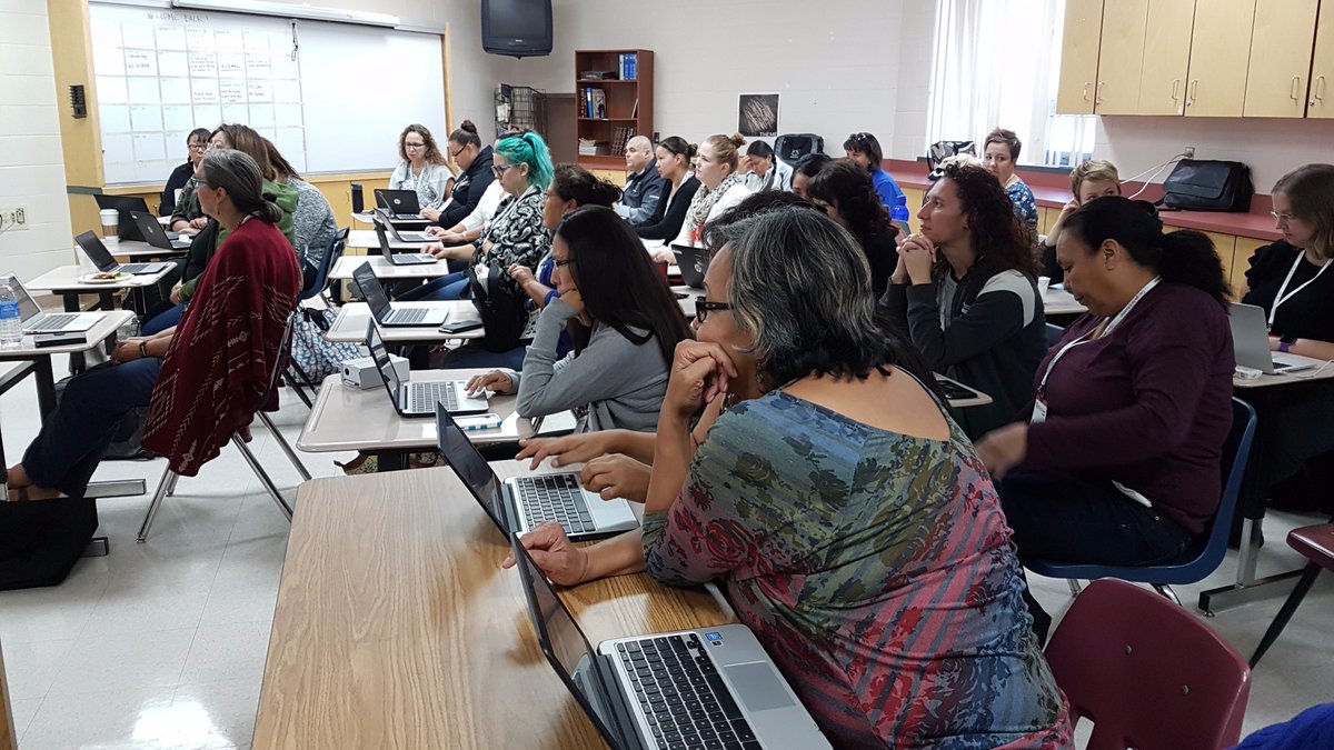 NEA Teachers and Support Staff participating in an EdTechTeam Summit. #lifelonglearning #MaskeacisEd <a href="/edtechteam/">EdTechTeam, Inc.</a> <a href="/SamsonCree/">Samson Cree Nation</a>
