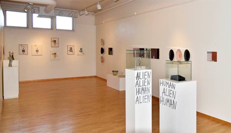 Installation views from the exhibition of collective Det Gule Huset / Ferskt fra fastlandet on view until 30.september.