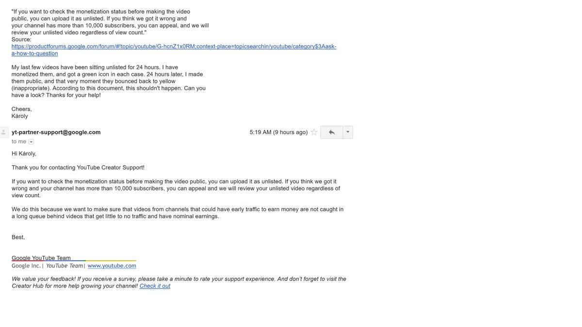 Karoly Zsolnai Feher On Twitter Dear Youtube Copy Pasting My - 