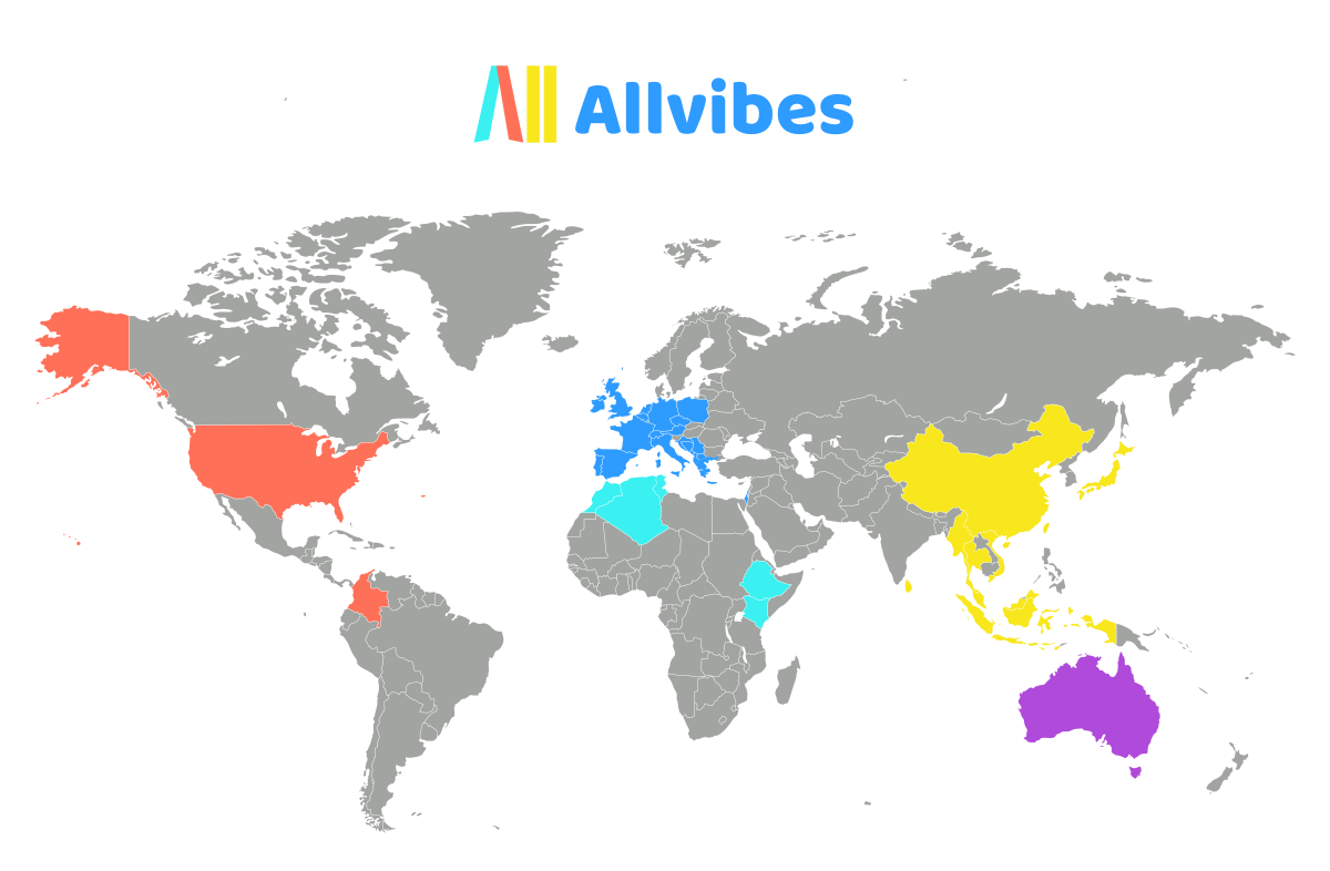 AllvibesApp's tweet photo. Allvibes déjà présent dans plus de 30 pays🌍🤘😍 https://t.co/RQfDuJl62I https://t.co/ckmTrb9dBz