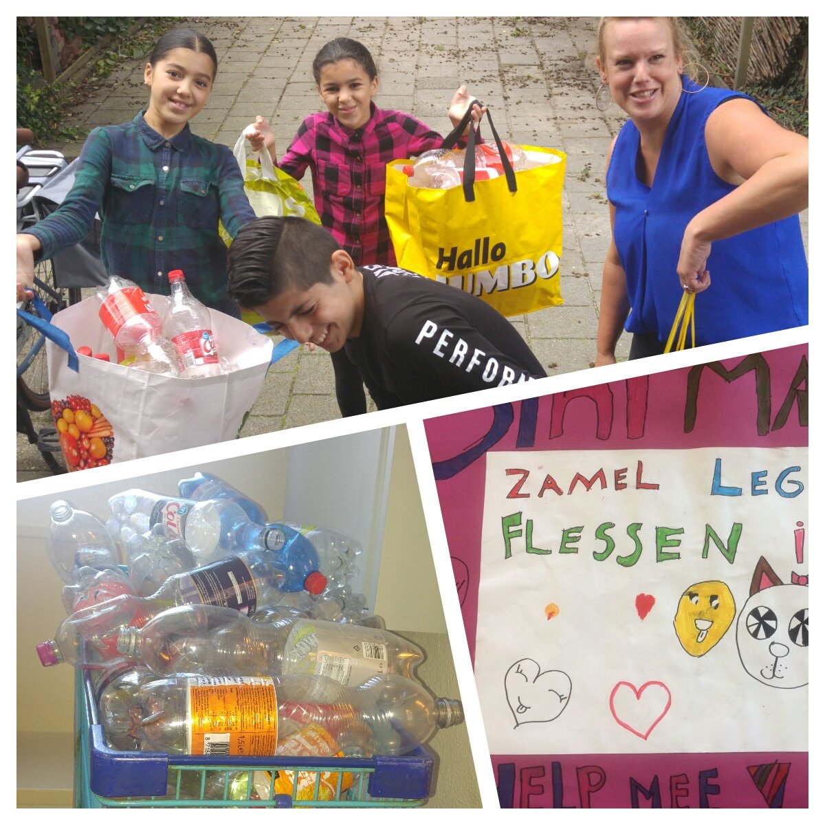 cdekleinewereld's tweet photo. Leerlingen druk bezig om zoveel mogelijk geld in te zamelen met statieflessen voor hulp aan Sint Maarten #hulpaanSintMaarten #GIRO5125 https://t.co/lf9iFxOMPs
