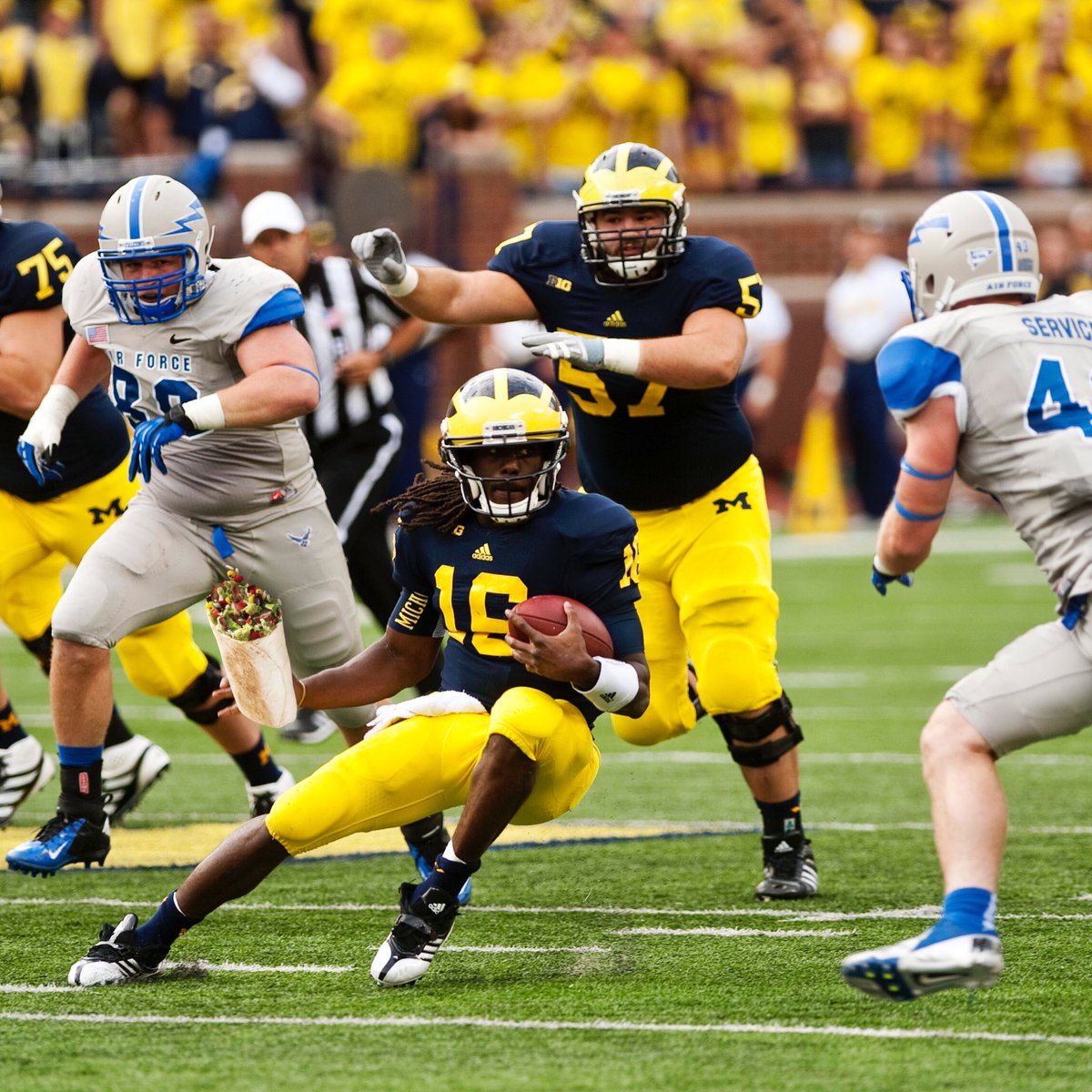 Remember when Denard put the skates on Air Force.......?