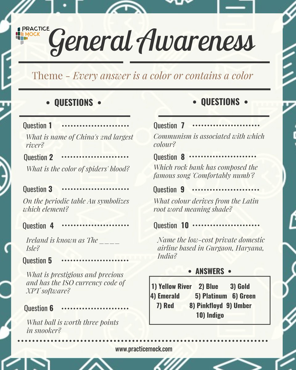 Practice Mock On Twitter Here Is Another Fun Gk Quiz Based On