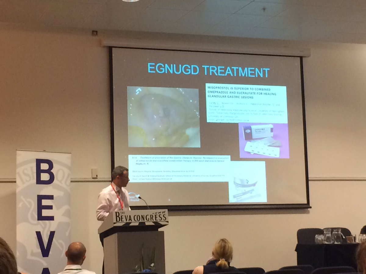 Esomeprazole may be more effective treatment for squamous &amp; glandular gastric disease than omeprazole <a href="/REH_Vets/">Rainbow Equine Hospital</a> #BEVA17 <a href="/EVJltd/">BEVA Journals</a> <a href="/BEVA_news/">BEVA</a>
