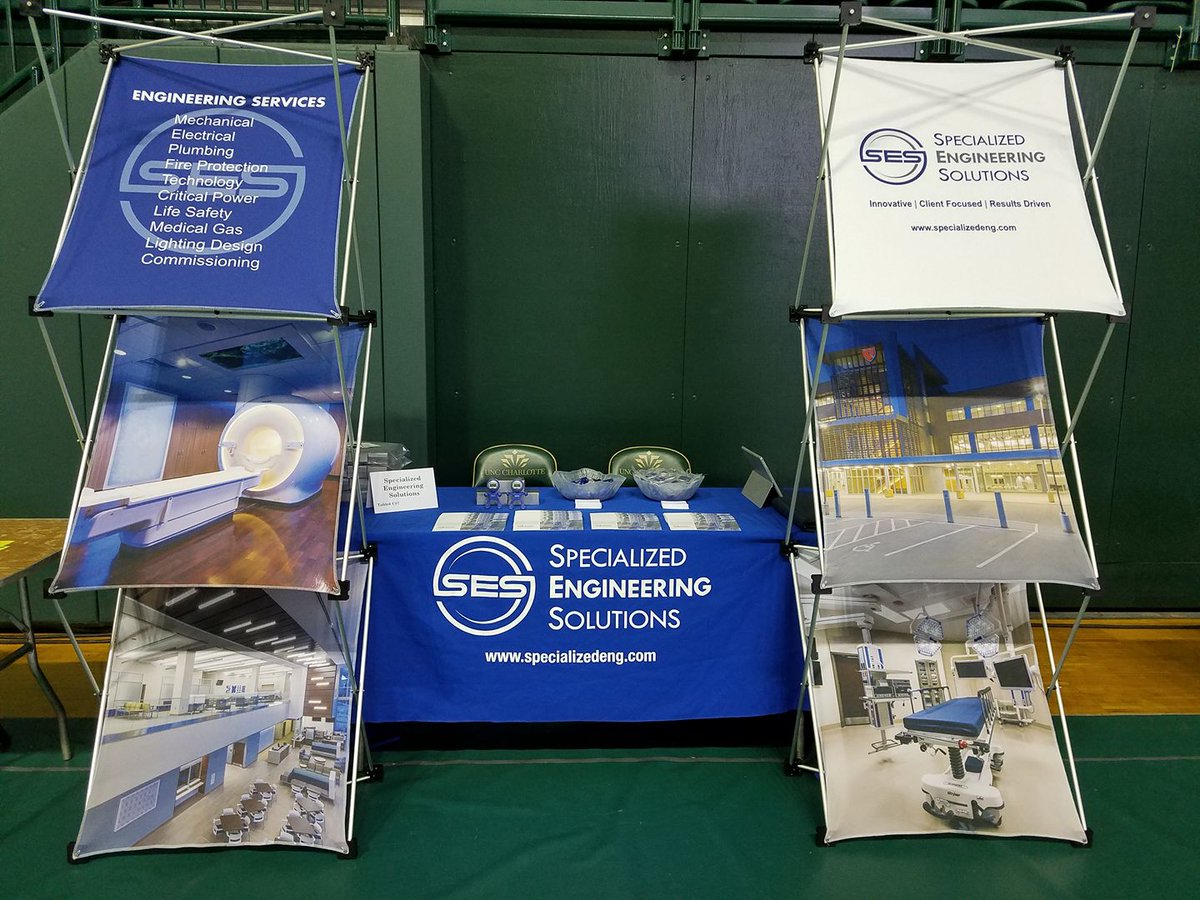 SESEngineering's tweet photo. Ryan and Keith getting ready to mingle and recruit @unccharlotte Engineering Students today #SESEngineering #CareerFairSeason https://t.co/G4GDHVxGdk