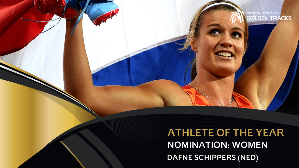 EuroAthletics's tweet image. RT to vote for Dafne Schippers as your female European Athlete of the Year!

Schippers defended her world 200m title and took 100m bronze.