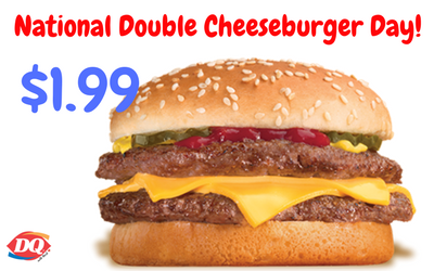 There's no better way to celebrate #Friday than with a $1.99 Double Cheeseburger! Download our <a href="/shopyourspot/">Shop Your Spot</a> app for this deal!