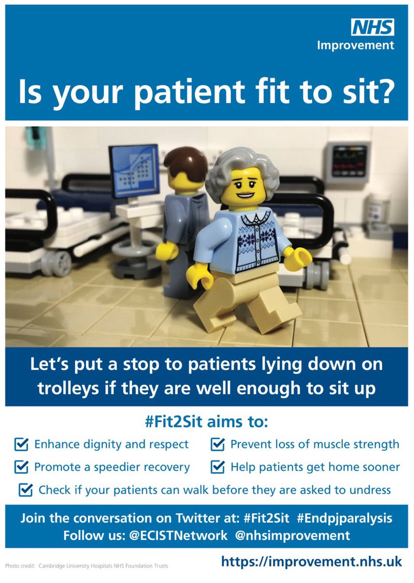 CUH_NHS's tweet photo. The cast of #Addenbricks feature in the new @NHSImprovement #Fit2Sit campaign. #endPJparalysis https://t.co/W5UJw2Pty1