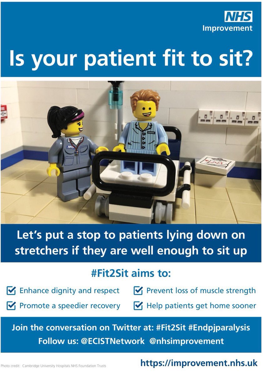 CUH_NHS's tweet photo. The cast of #Addenbricks feature in the new @NHSImprovement #Fit2Sit campaign. #endPJparalysis https://t.co/W5UJw2Pty1