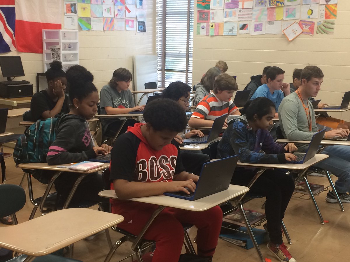 Block4Scheyder's tweet photo. Student Blog Team has started creating their websites. #studentvoice #NMSrangerpride https://t.co/aPpZDLA3g2
