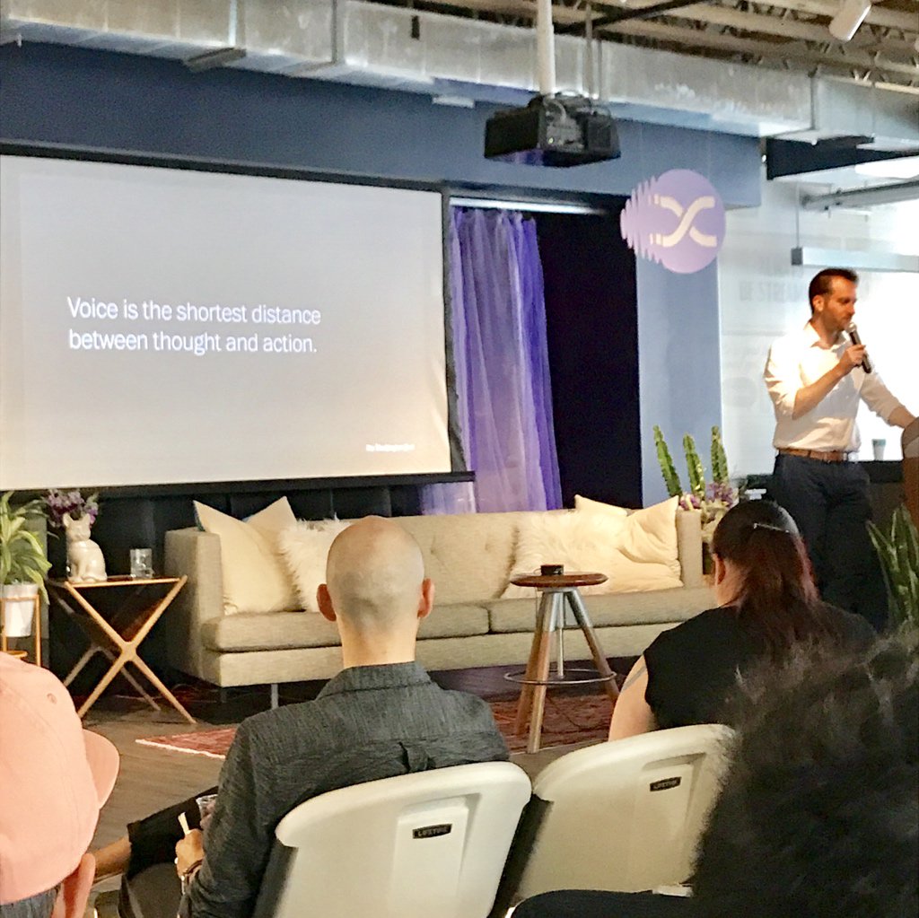 j2sheck's tweet image. Great talk on voice interactions from @josephprice. I was told this was a tweetable quote, and I agree. #contrarycon