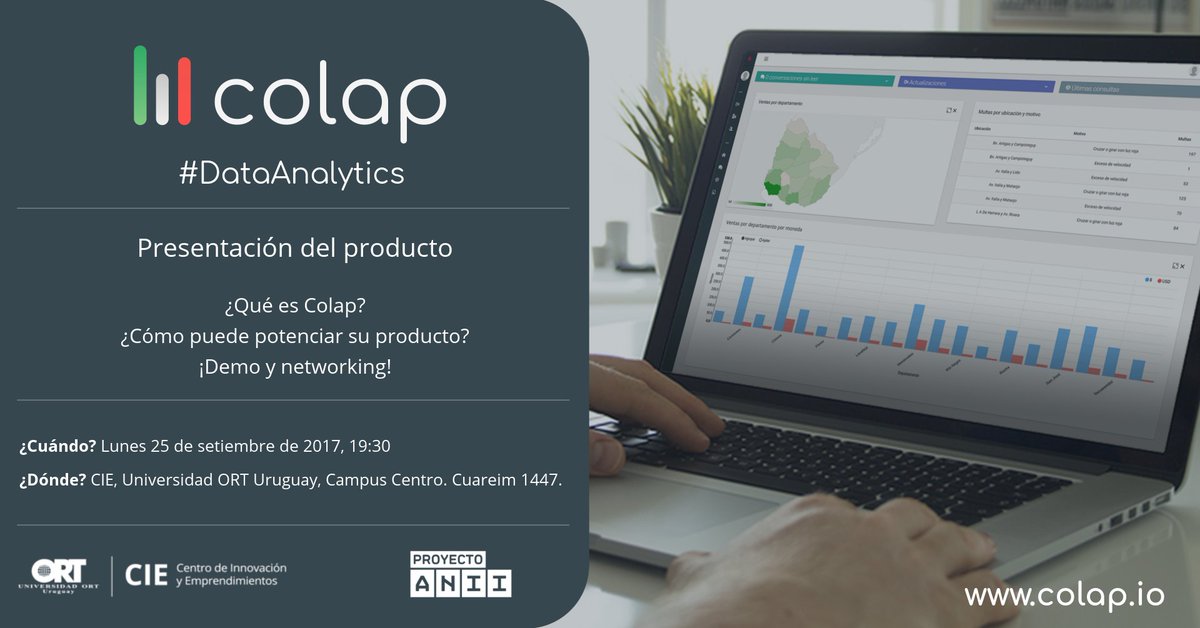 El Lunes 25/9 estaremos haciendo el #LanzamientoColap <a href="/colapbi/">Colap</a> en el <a href="/CIE_ORT/">CIE</a>, están todos invitados!