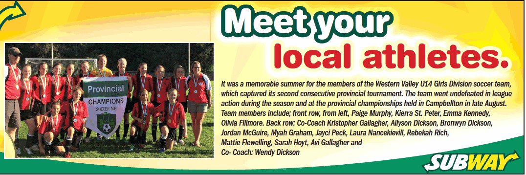 Congrats #WesternValleySoccer U14 Girls
#NewBrunswick #NB  
 #SoccerNB .@CJ104FM