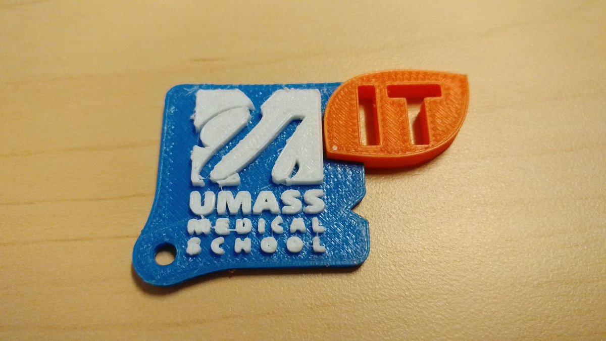 willy_ci's tweet photo. #InteropIT17 #umassmedit #umassmed #umass #3Dprinting #logo #key #free #keychain #chain 9/27/2017 @UMassMedIT https://t.co/zbHeMUiid6