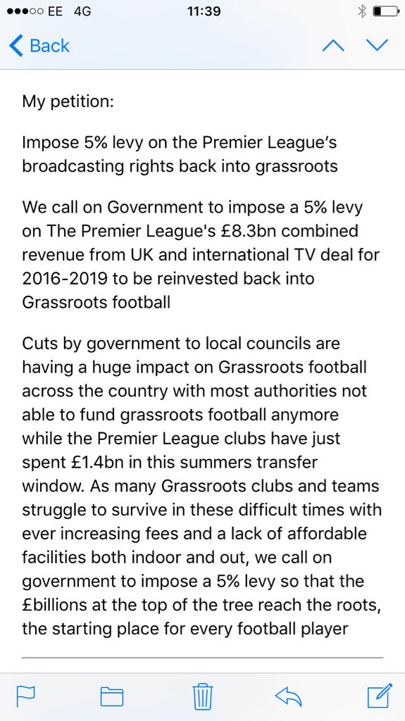 Football family pls read this, and if you agree with it then you must sign rt share the e-petition now thanks