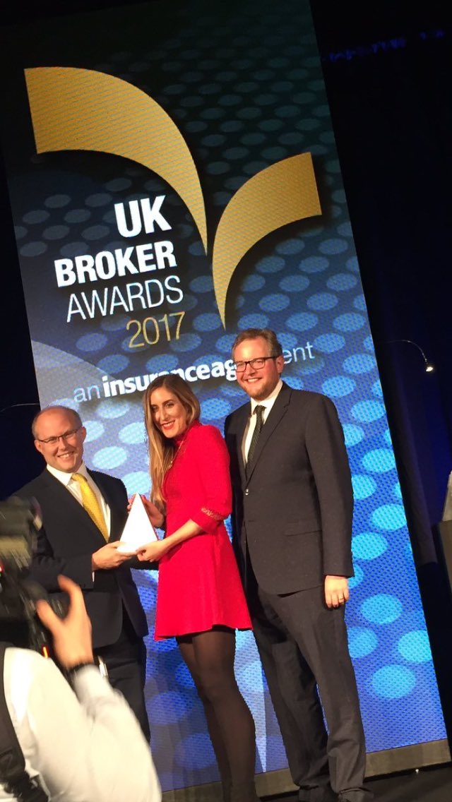 Delighted our Director of Partnerships @emma13ell won Young Broker of the year at the UK Broker Awards 2017 <a href="/InsuranceAge/">Insurance Age</a>