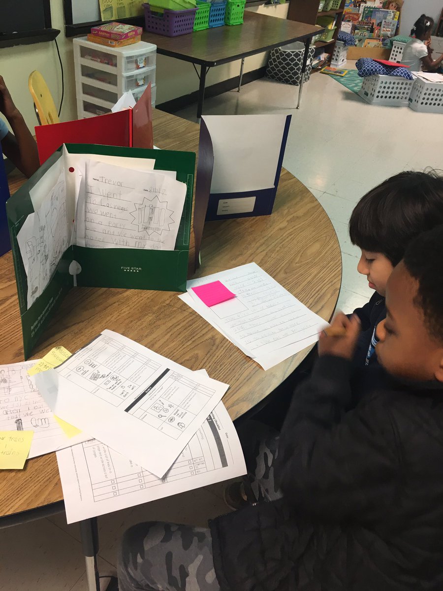 mspittsDSES's tweet photo. Using our @LucyCalkins checklists &amp; our writing partners to revise &amp; edit our pieces to prepare for our celebration! https://t.co/wMMaWrJrx4