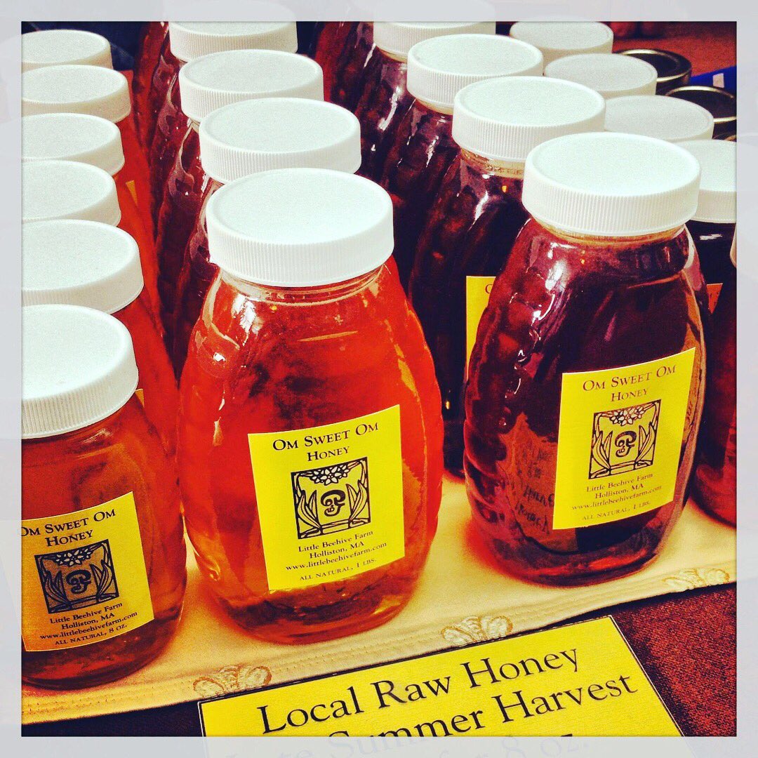 mysavione's tweet photo. Check out these glistening jars of local honey from @littlebeehivefarm!  Savione is loco for local! #honeylove https://t.co/mfBKGQYPHm