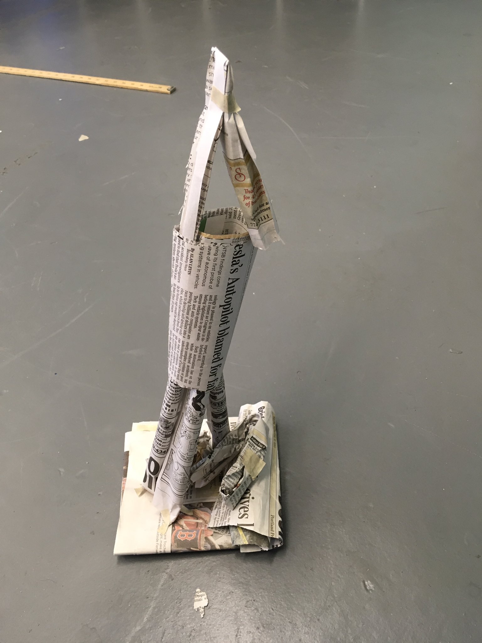 Kristi Raymond on Twitter "3 sheets of newspaper, 12in of tape...who