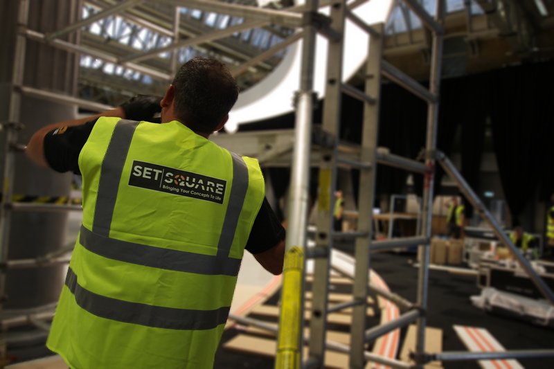 Finishing touches to one of #LFW #catwalks going live this weekend 👠👠#fashion  #luxuryretail #setsquare #eventprofs  #bespokeeventsolution