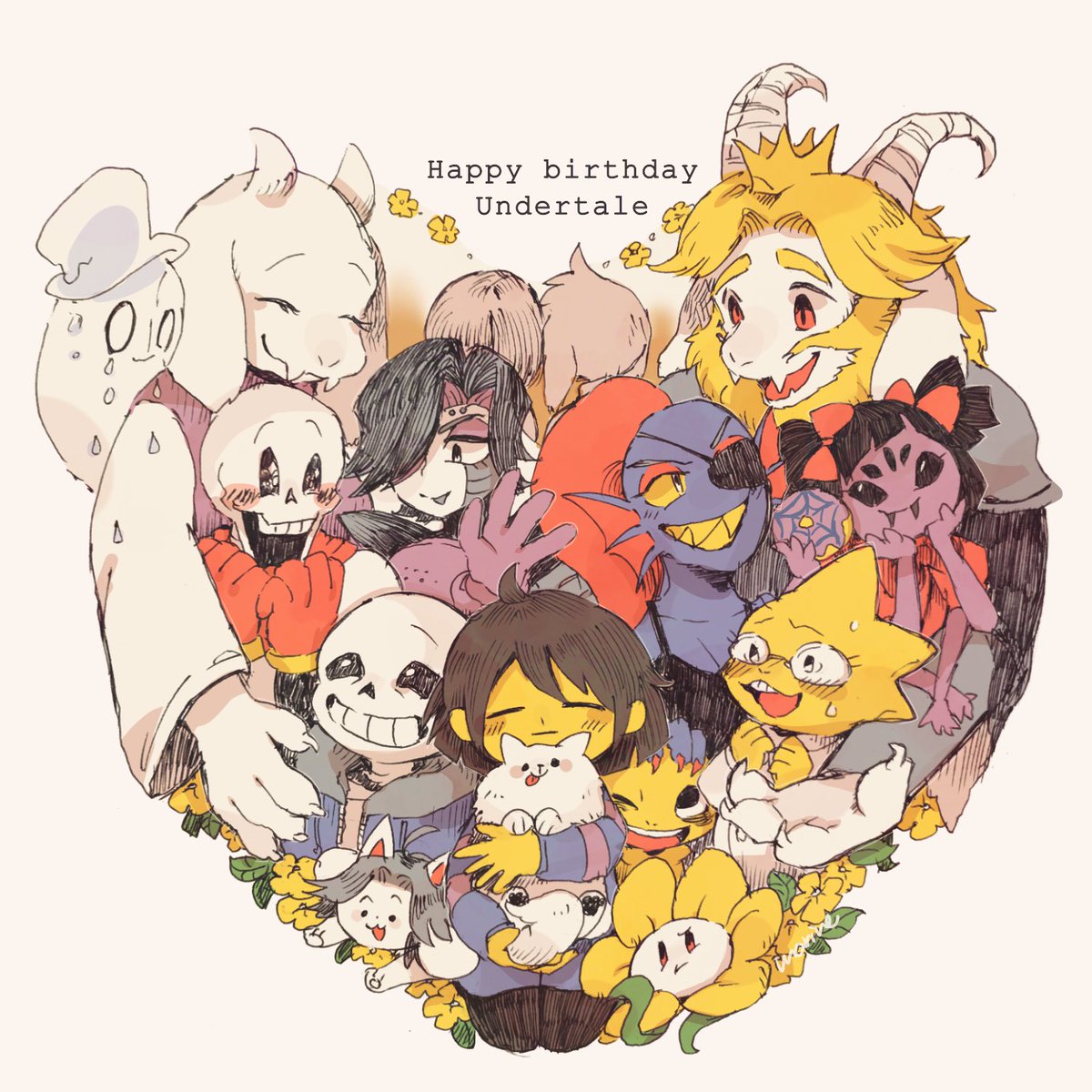 Undertale2周年記念イラスト