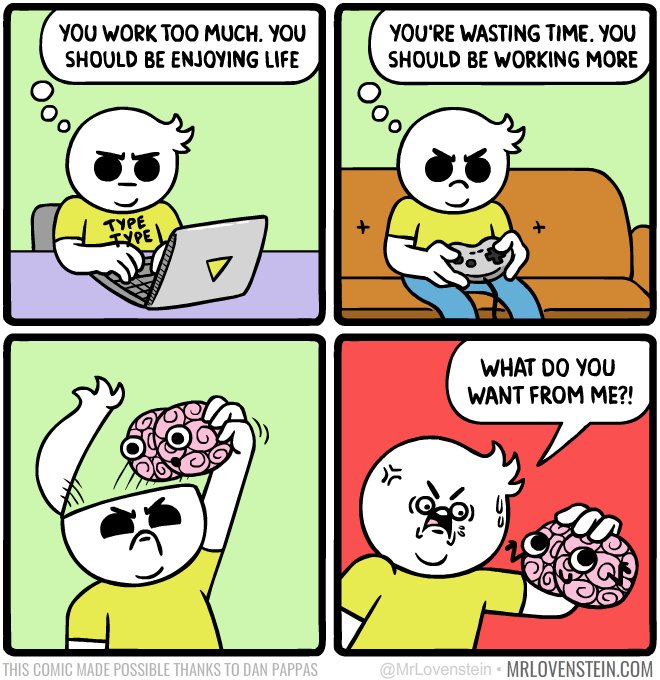 Make up your mind.

Secret Panel HERE 💭 mrlovenstein.com/comic/907