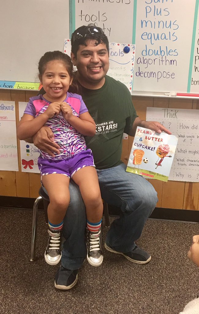 NISD's tweet photo. #NISDInspired- it's Dad's Day to Read at @NISDLeonValley! What a great way to end the week for students &amp; families! https://t.co/A7WS5bkq7b