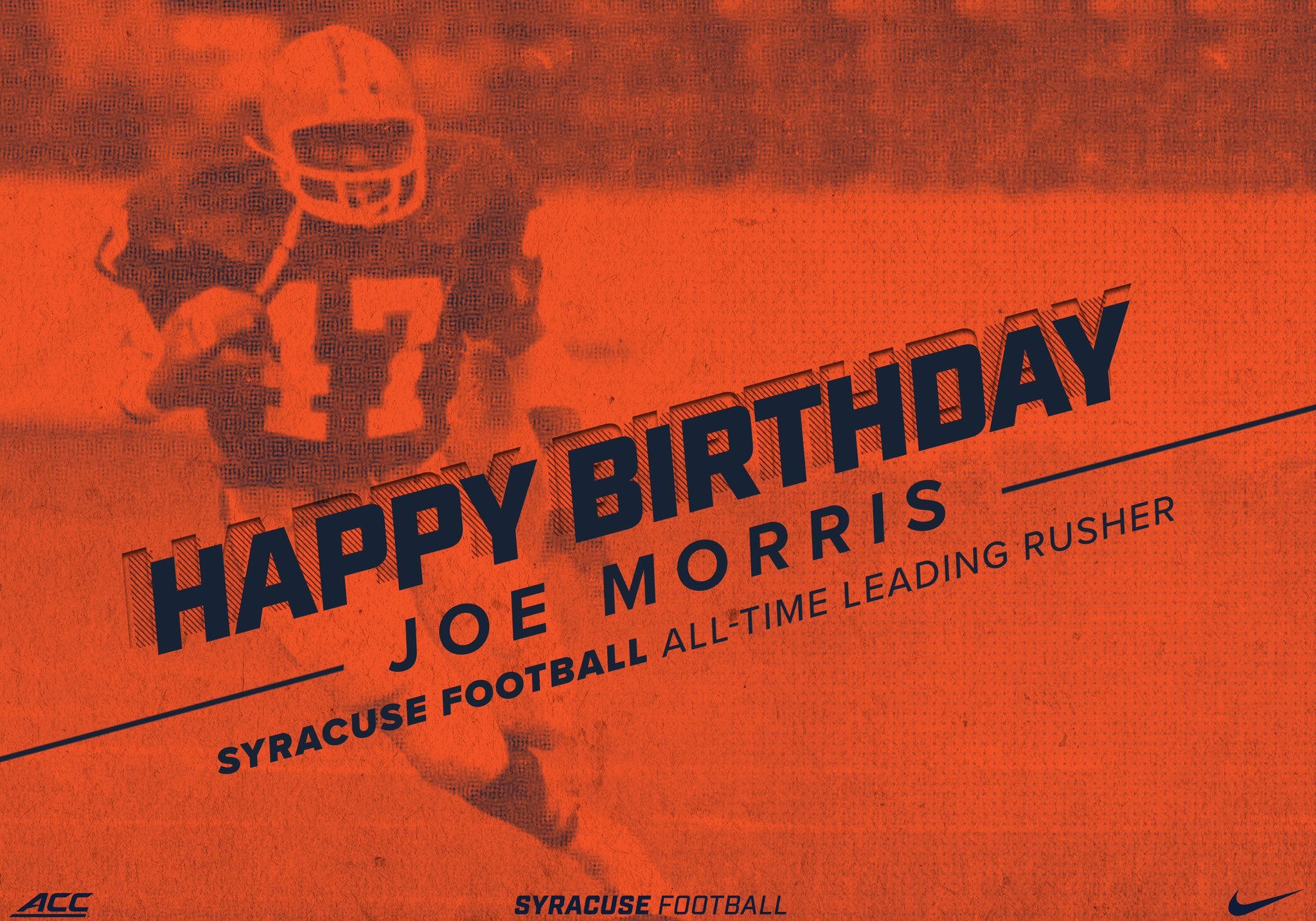 Happy birthday to and all time leading rusher, Joe Morris! 
