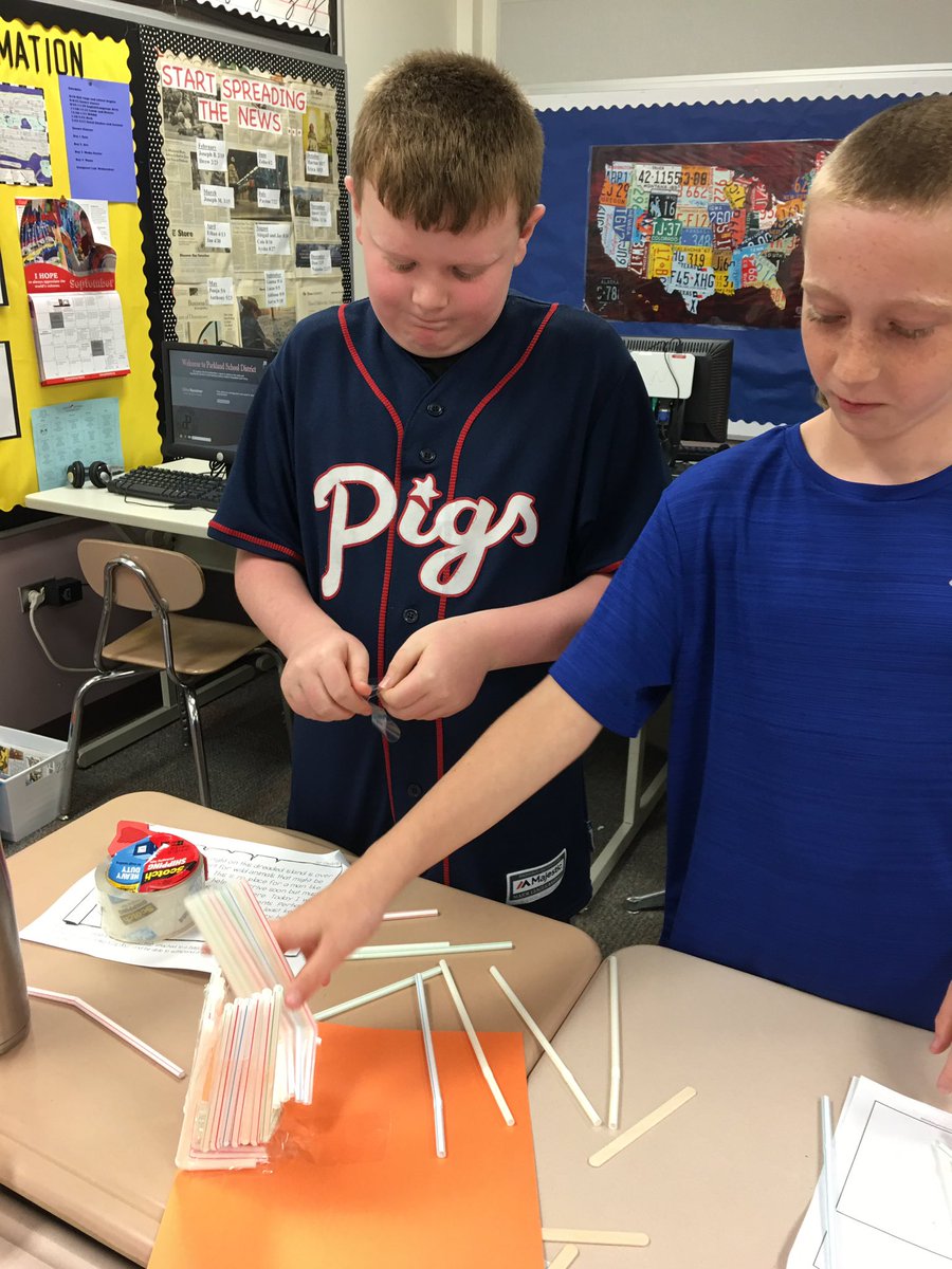 Today's STEM challenge: build a certain size hut for a stranded sailor which will withstand a wind storm (aka hairdryer) 😀