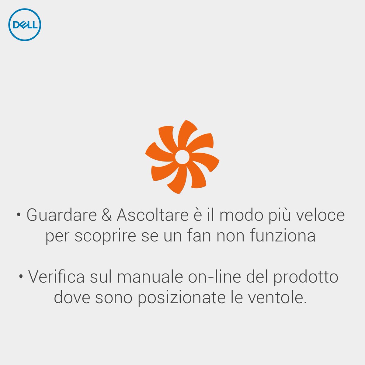 DellAiuta's tweet photo. Come verificare se le #ventole del #PC non funzionano.
Con i manuali on-line verificate dove son posizionate nel PC  https://t.co/YevLs7CwT1 https://t.co/tDcTOCk04q