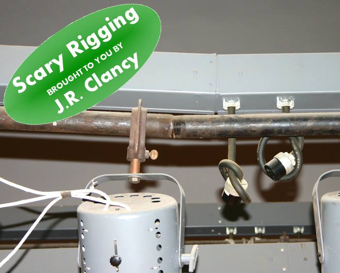 JRClancy1885's tweet photo. Oh Goodness! Not the way to splice your pipe battens! #ScaryRigging
https://t.co/sQxPYlwnLB https://t.co/rYNPBWSx1g