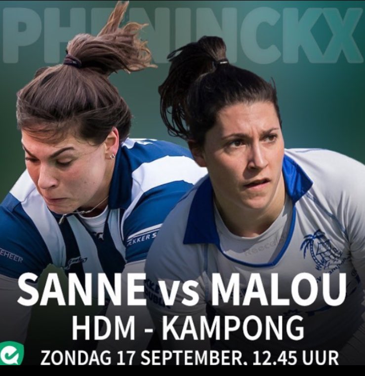 Zondag a.s. 12.45 uur HDM-Kampong maar dus ook Sanne vs Malou #ForzaKampong #blauw💙 #HDMKAM
