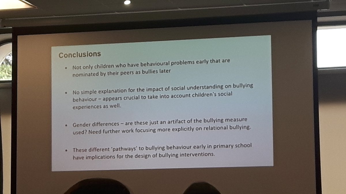 drC_Fo's tweet image. Social understanding &amp;amp; social experiences predict bullying @elianfink #dev2017 #latepost