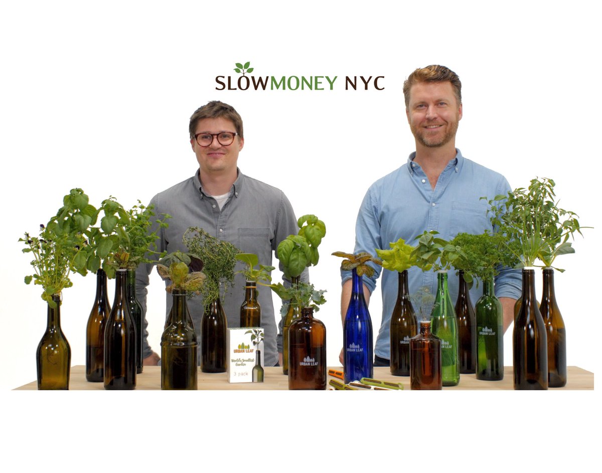 Thrilled to present our #worldssmallestgarden 9/18 at @SlowMoneyNYC for #goodfoodspotlight! #geturbanleaf 

Tix:  bit.ly/2vZIT6r