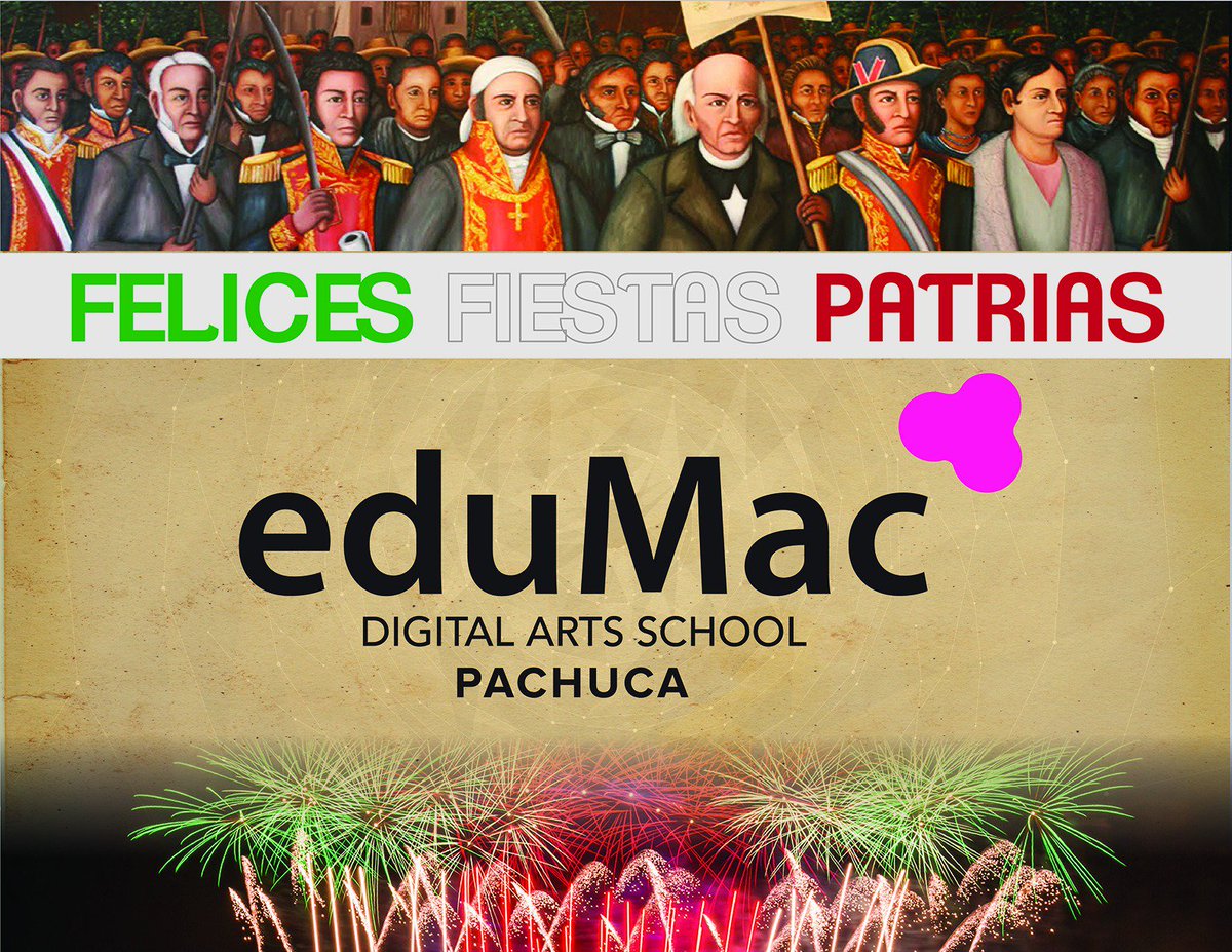 EdumacPachuca's tweet photo. ¡Orgullosamente mexicanos! ¡Felices fiestas patrias!
#eduMacPachuca #VivaMexico #DiaDeLaIndependencia #LaCasaDeTuCreatividad https://t.co/1fwx2rKsf7
