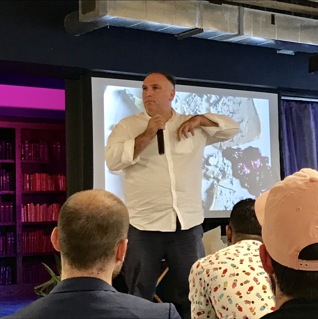 j2sheck's tweet image. Forget the awards and praise, “to be disruptive you need to reach the people“
— @chefjoseandres 
#contrarycon