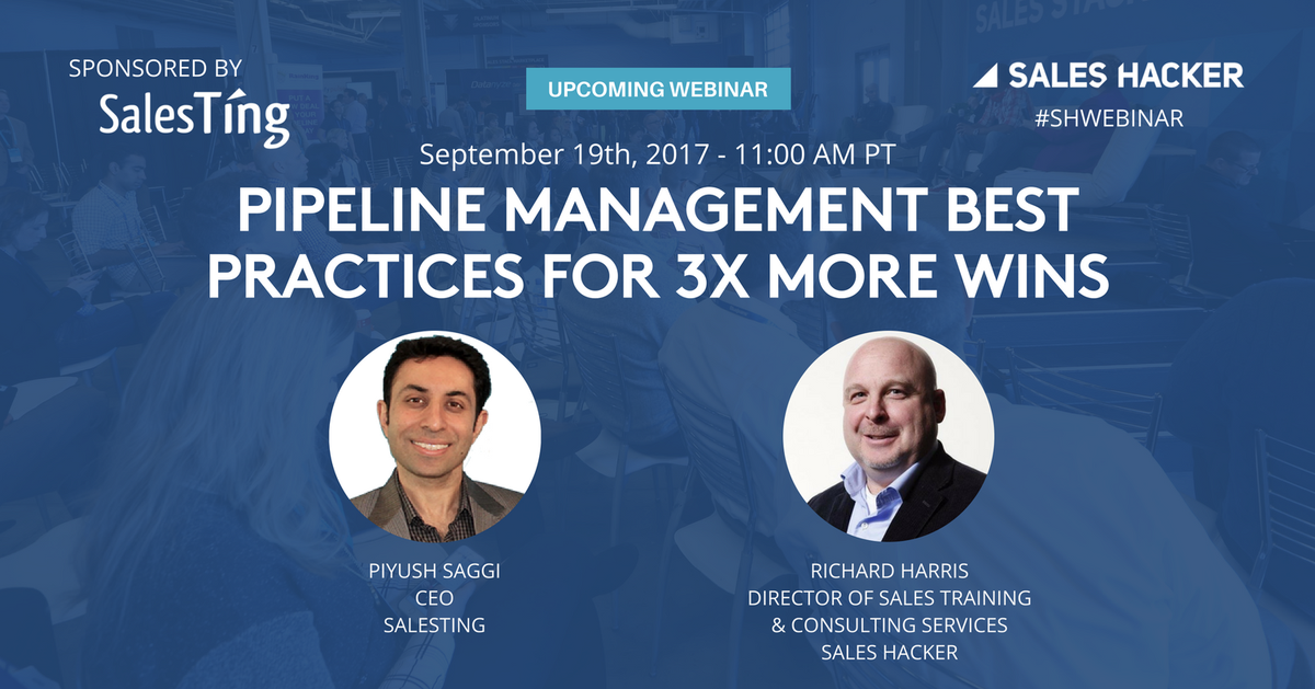 HackItMax's tweet photo. Join @rharris415 &amp; @psaggi of @salesting next Tuesday for Pipeline Management Best Practices for 3X More Wins! https://t.co/3GcIv9bst5 https://t.co/NkrSt4mwBX