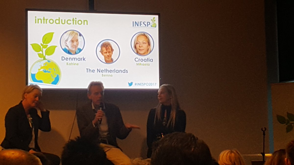 The first panel of #inespo2017 participating members from Croatia, Netherlands and Denmark just started. "#science fairs in education sys "