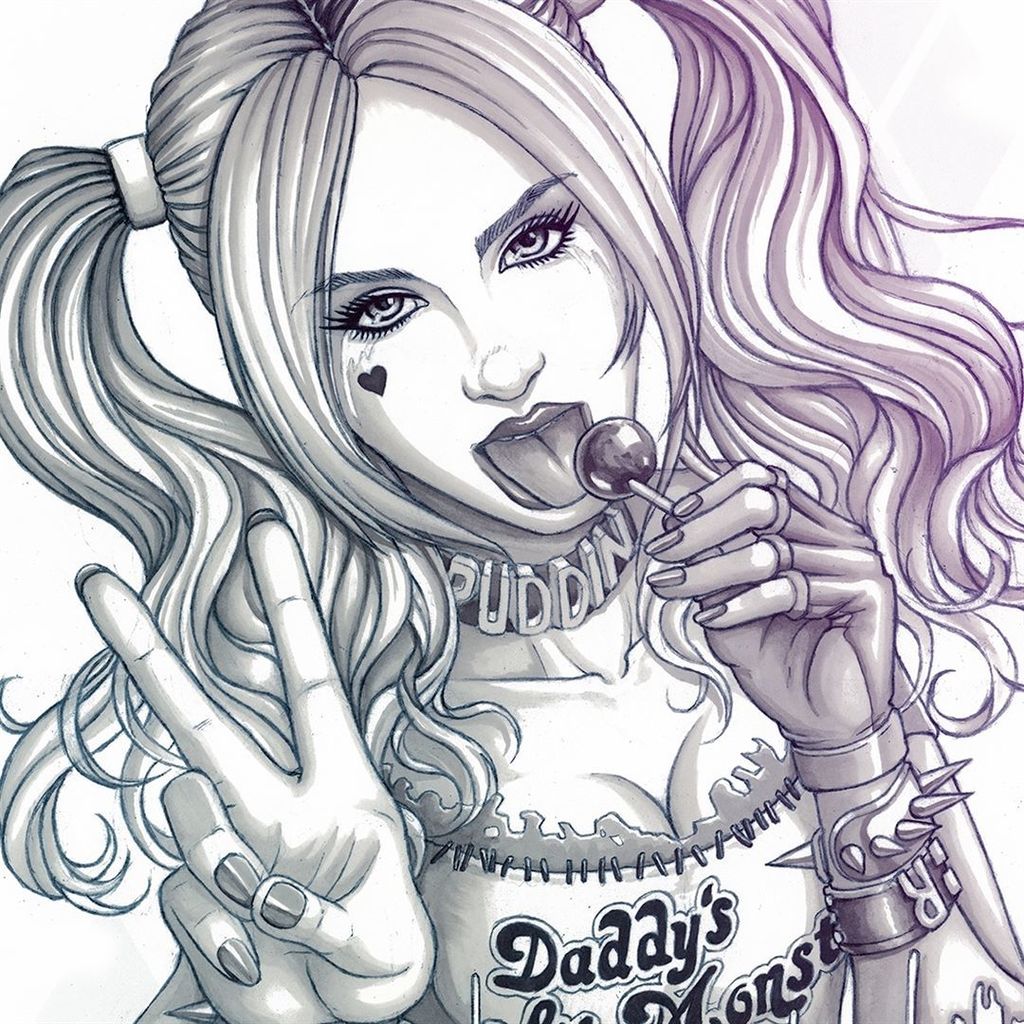 Harley Quinn Batman Drawing