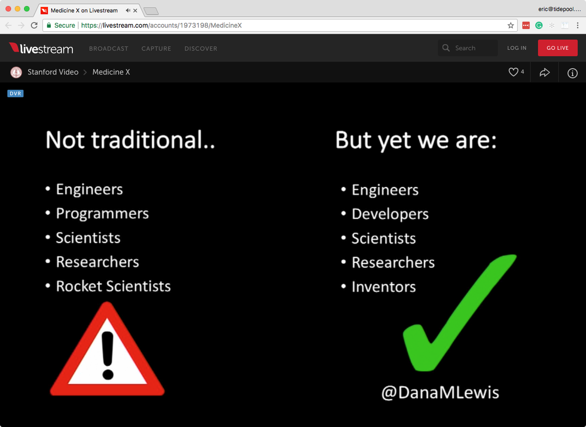 EricLuhrs's tweet photo. @danamlewis I love this slide from your MedX 2017 presentation. #OpenAPS  #wearenotwaiting https://t.co/KwKGBAjZvx