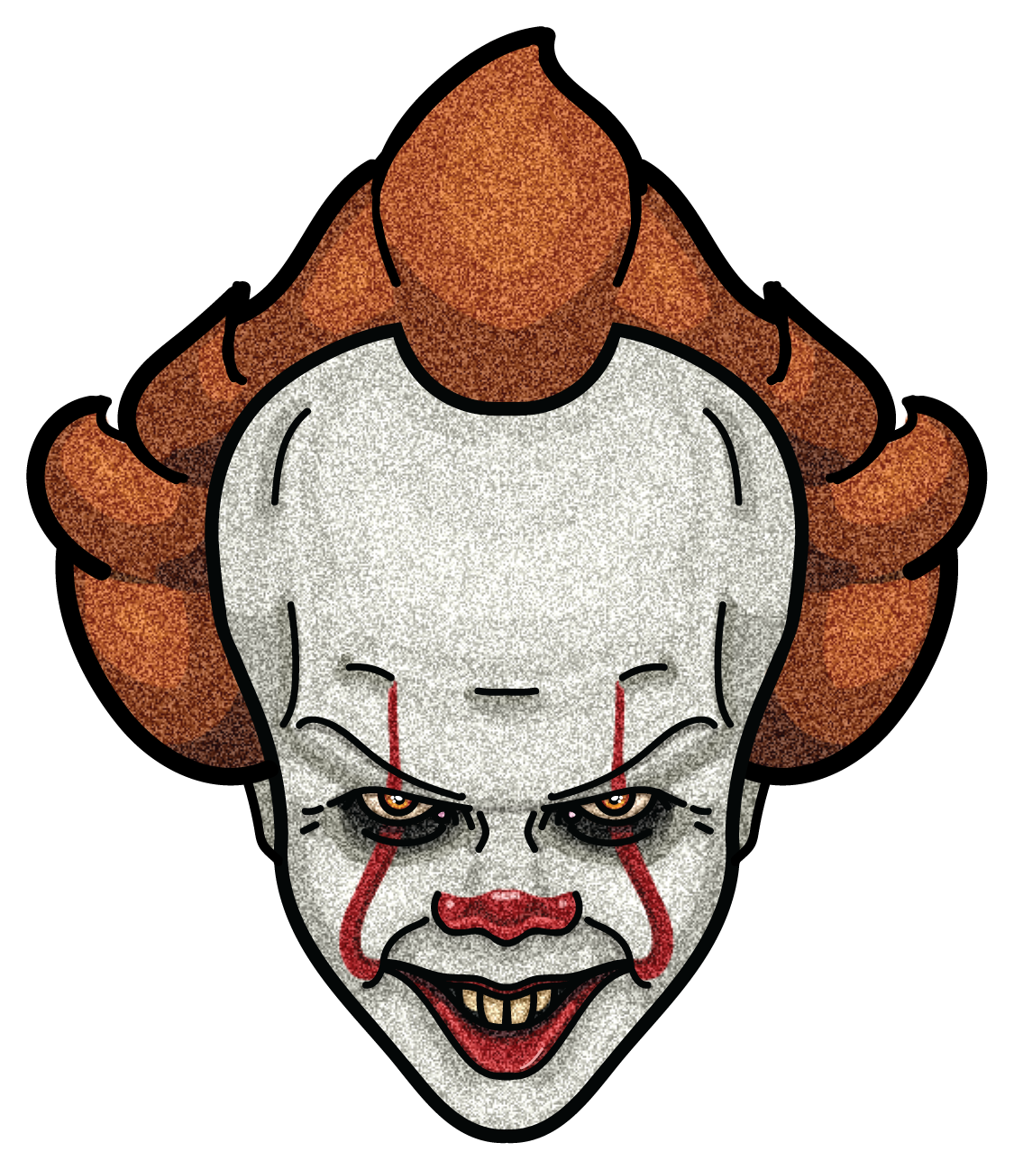 How to Draw Pennywise The Clown Step by Step (2017) from It 