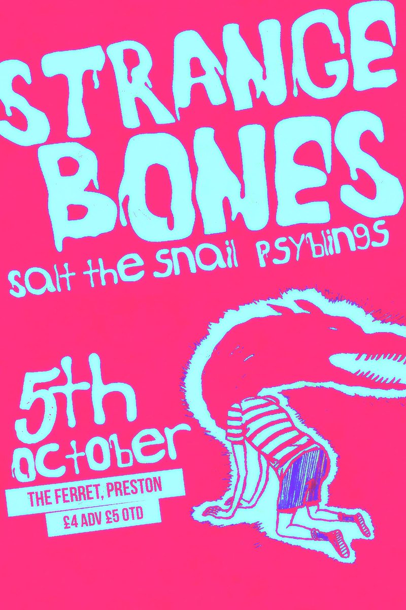 Next show and it's going to be dangerous . Us & @wearepsyblings propping up @STRANGEBONES at @FerretPreston tix: skiddle.com/whats-on/Prest…