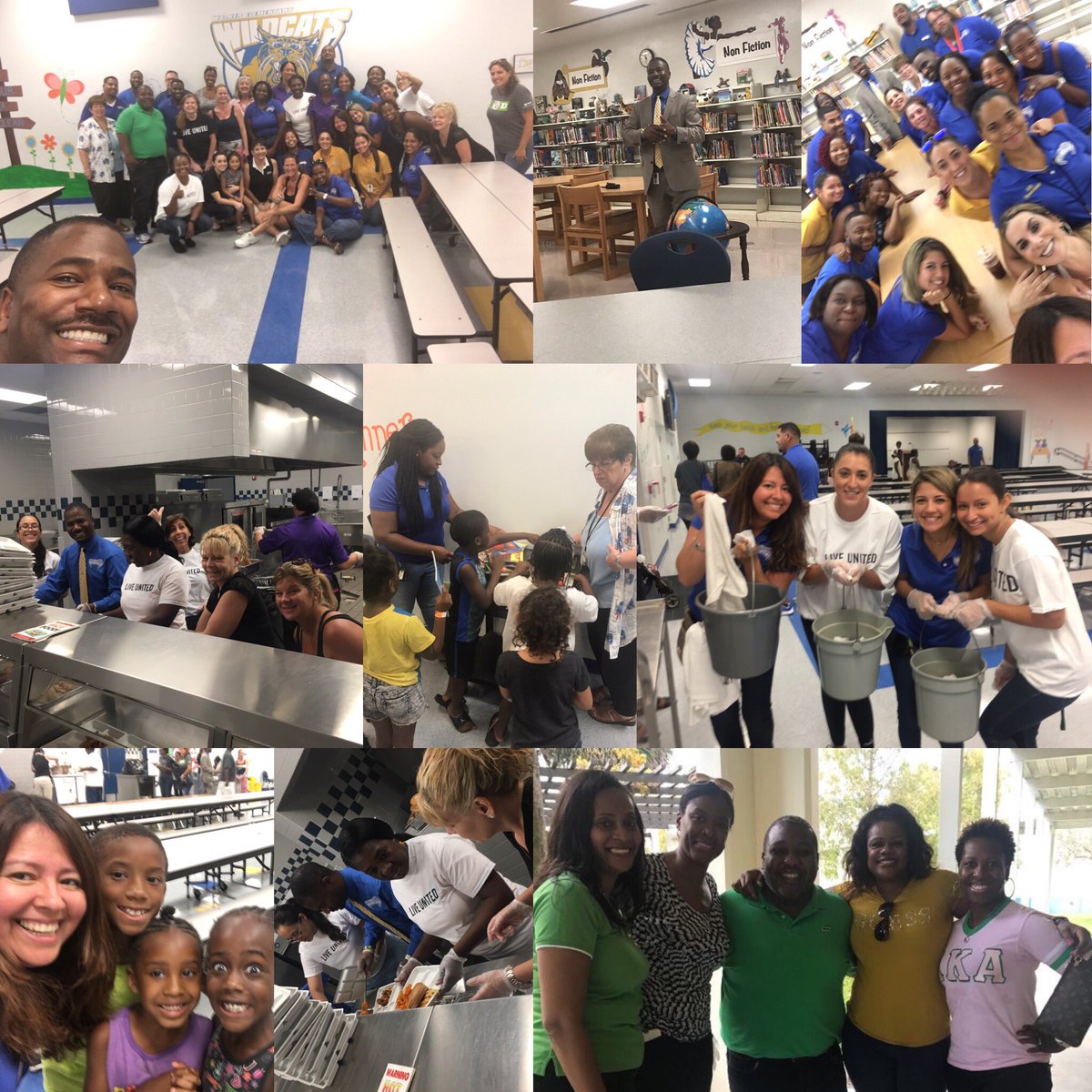Today the @browardschools & @UnitedWayBC were able to serve hot meals to over 500 people. Thank you to all of our Wildcat volunteers