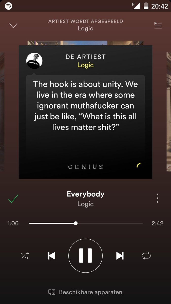 HansjevandeBeek's tweet image. Genius in Spotify, Yes. #meezingen #feitjes