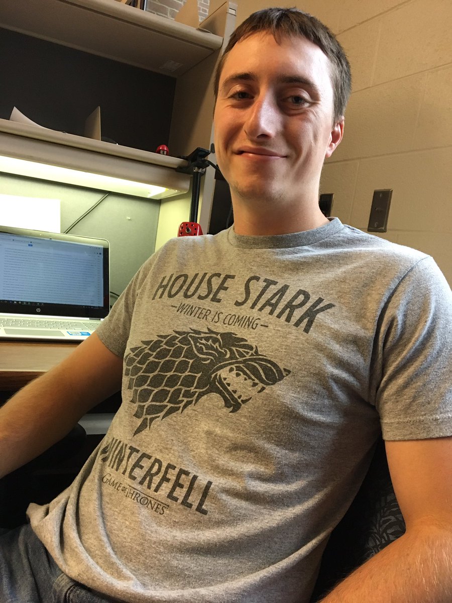 Today's edition of #MeetTheMcNeils features 2nd yr Justin. He's working on our gel project and like Jon Snow, he knows nothing.