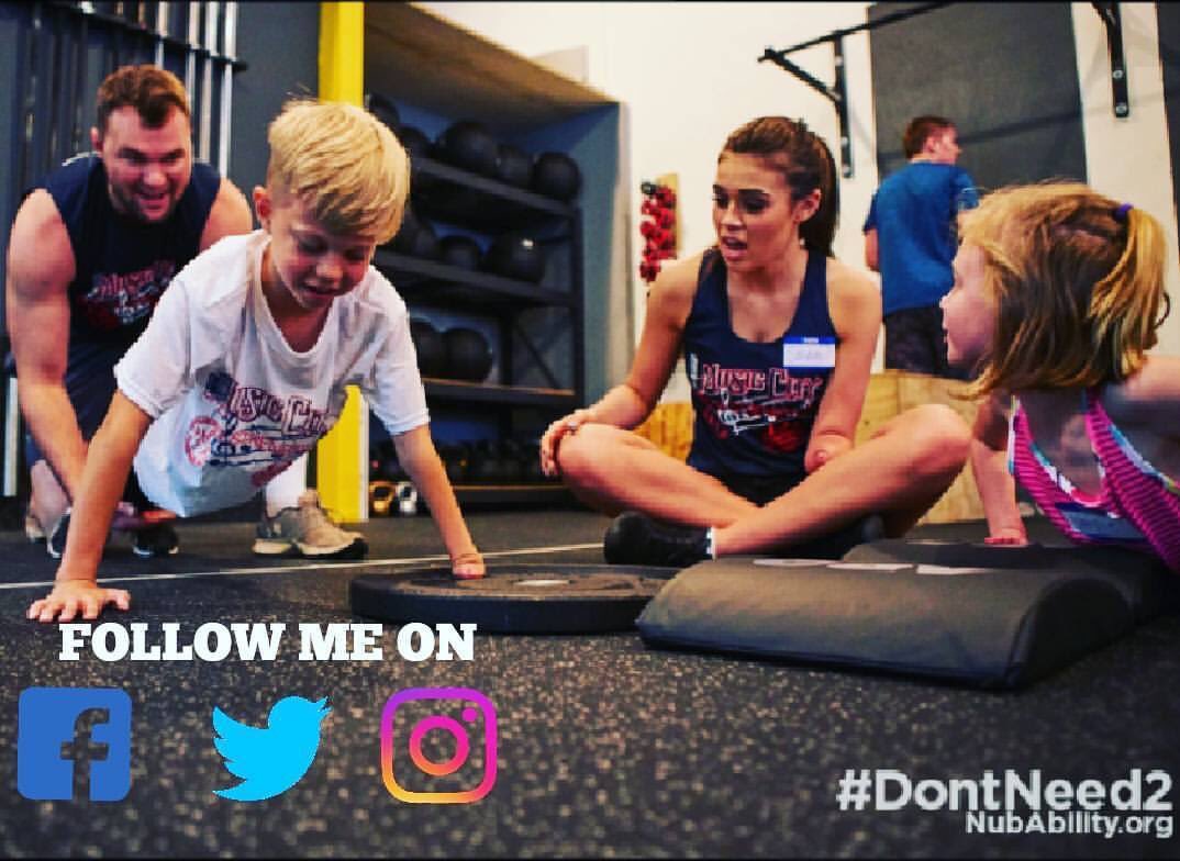 NubAbility's tweet photo. Follow our Founder, Sam Kuhnert (@SamKuhnert) on social media! He's traveling the nation #BullyProofing schools & changing lives! #DontNeed2 https://t.co/KKxB9Gl9DT